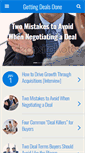 Mobile Screenshot of gettingdealsdone.net